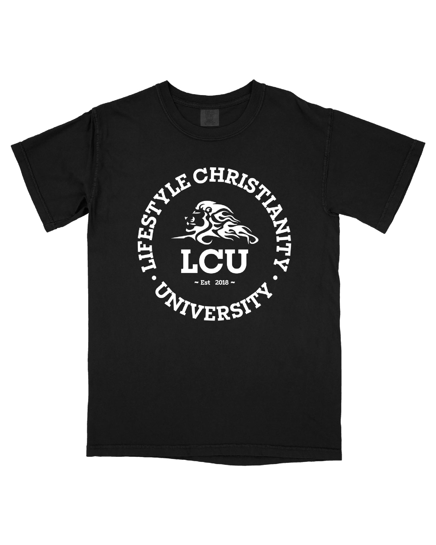 Black LCU with white circle Logo