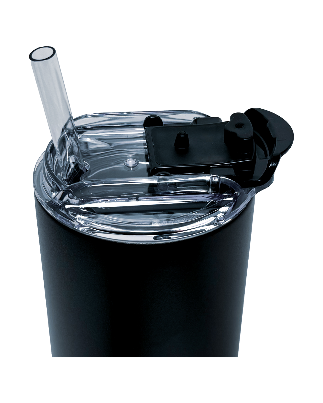 Black Skinny Tumbler - 20 oz