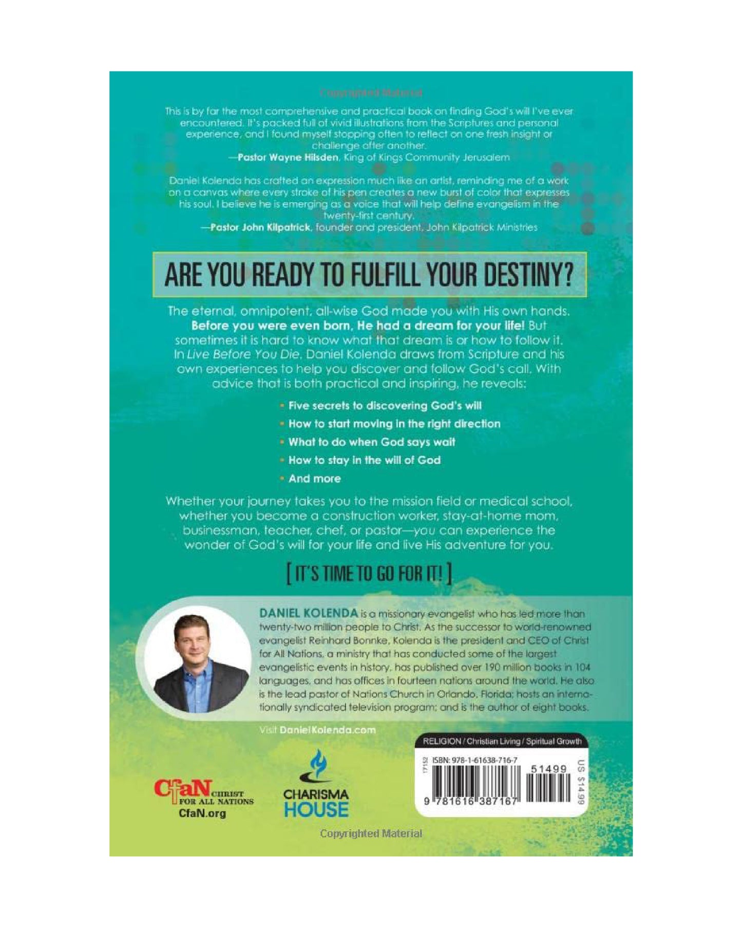 Live Before You Die – Daniel Kolenda