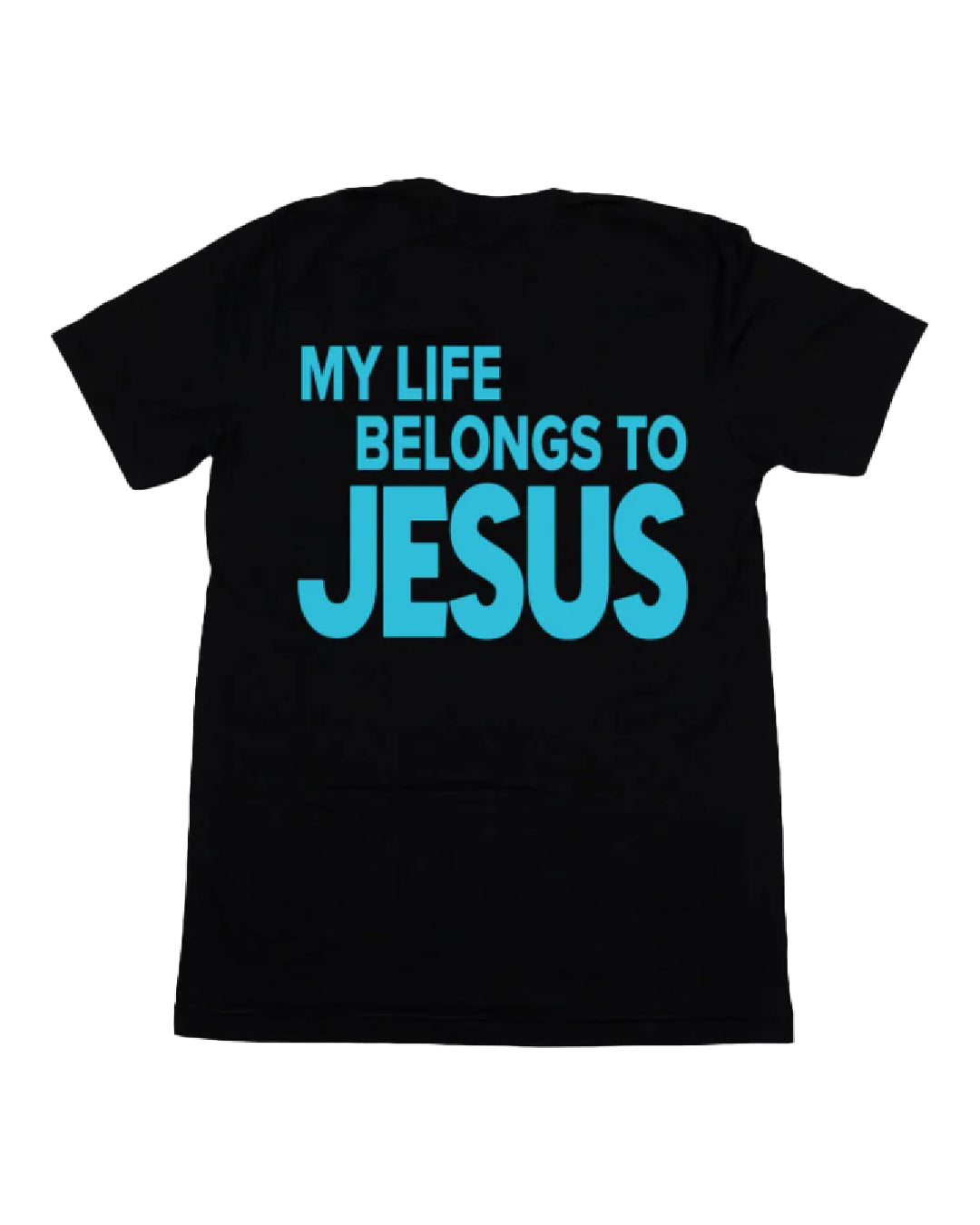 Neon Blue LC Tee (My Life Belongs to Jesus)