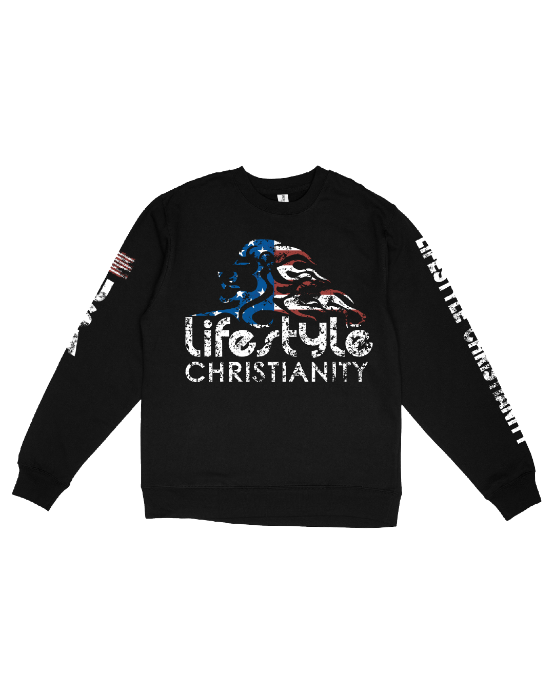 America Will be Saved - Black Crew Neck