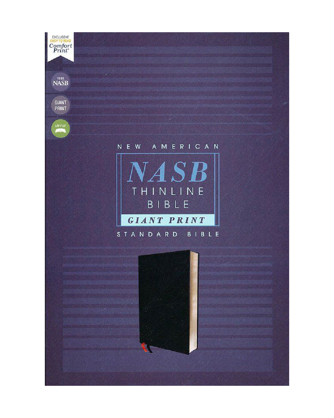 NASB,Thin line Bible,Giant Print Bonded Leather, Black