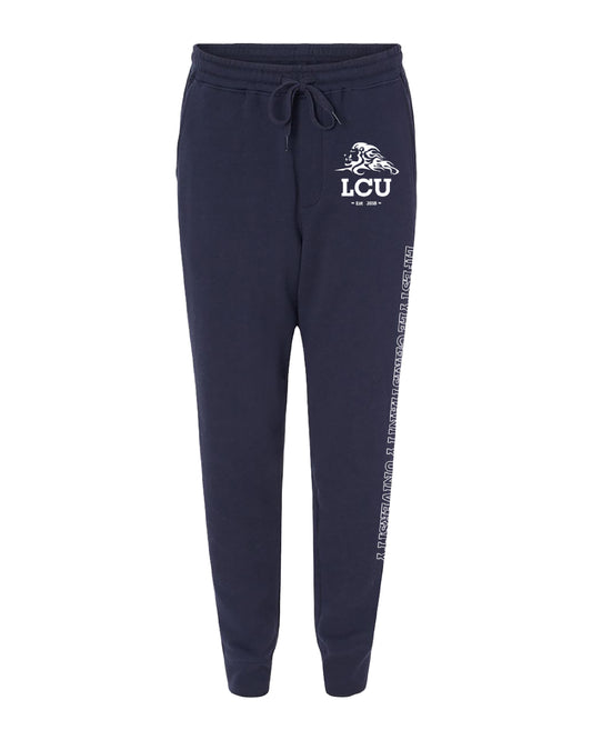 LCU Classic Navy Joggers with Circle Logo