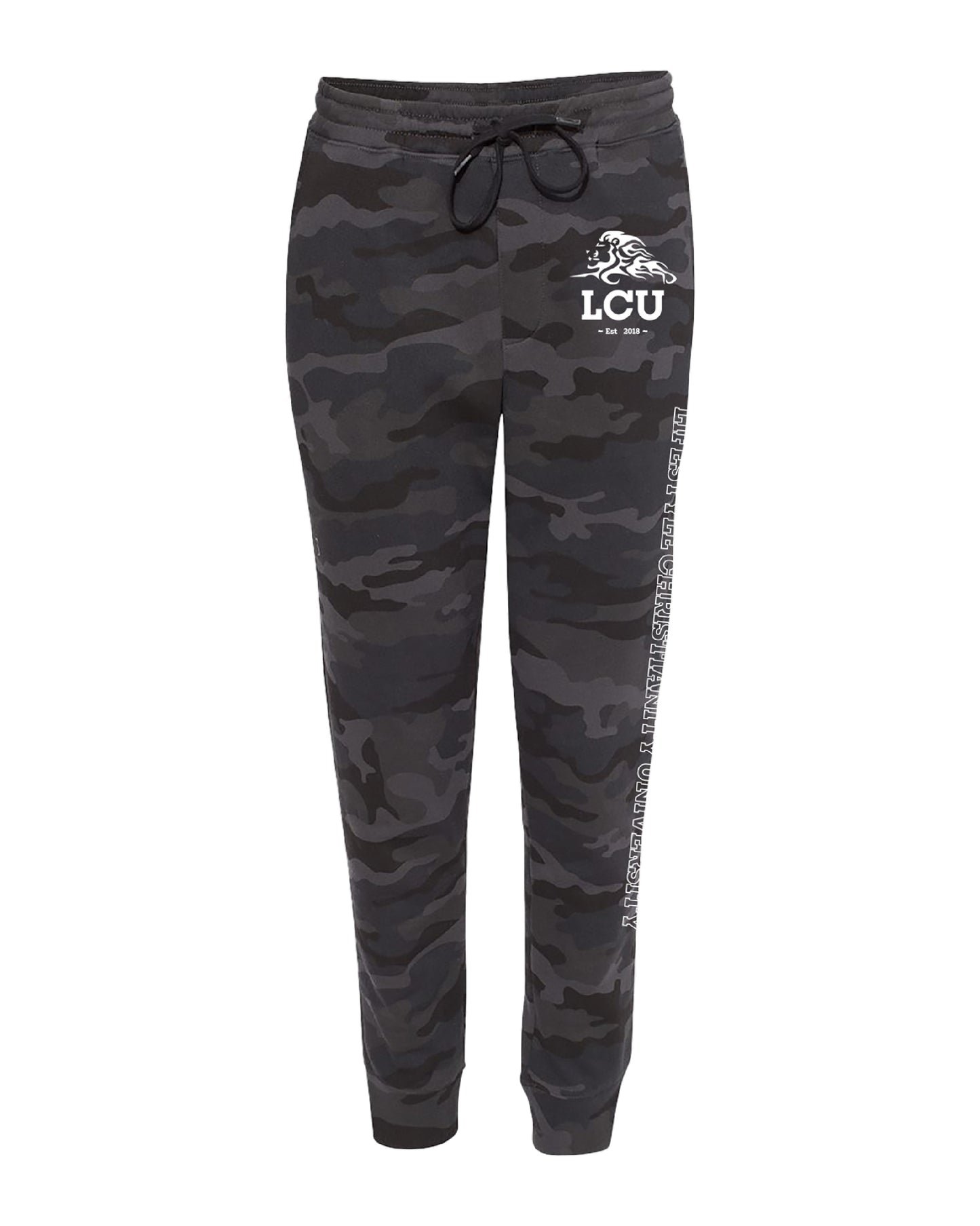 LCU Black Camo Joggers with Circle Logo