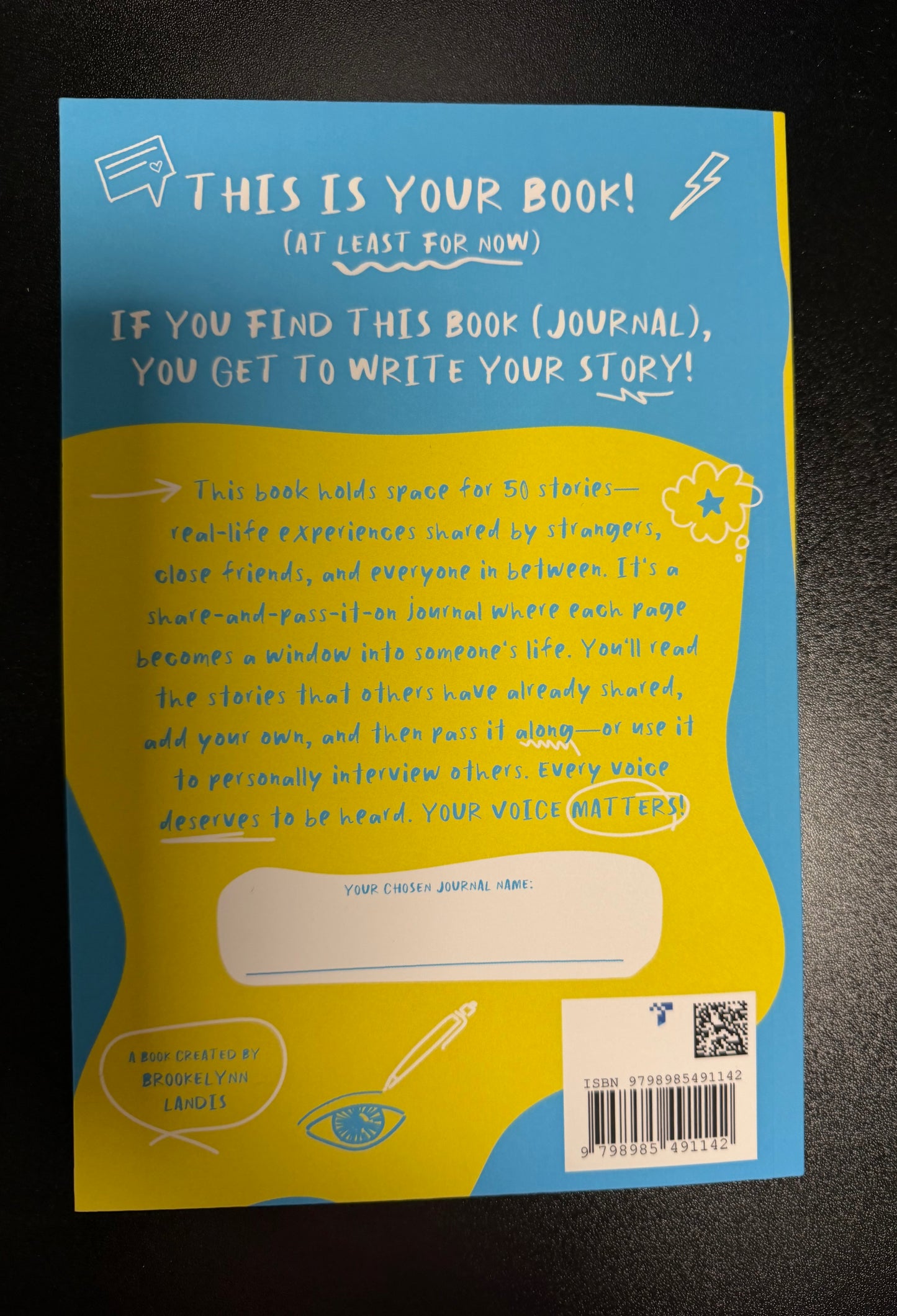Pick Up This Book: A Creative Journal of Authentic Stories
