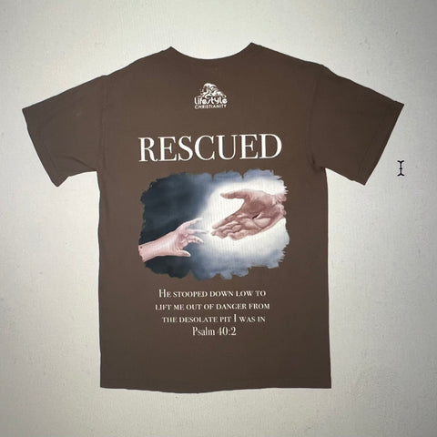 Brown "Rescued" T Shirt