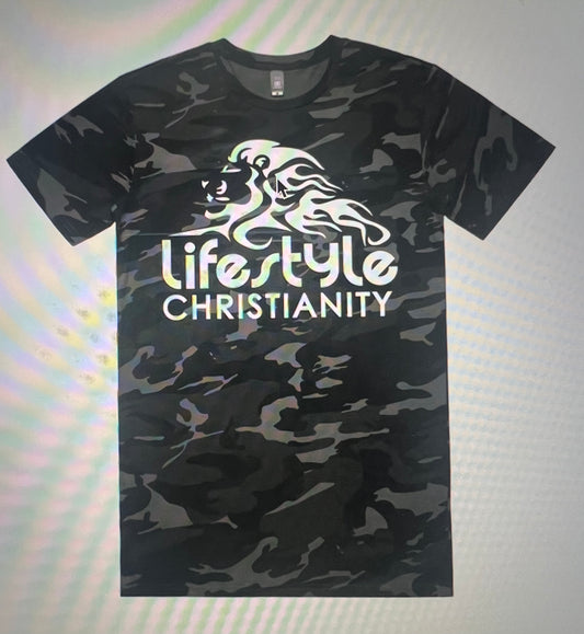 Black Camo - My Life Belongs to Jesus " T Shirt