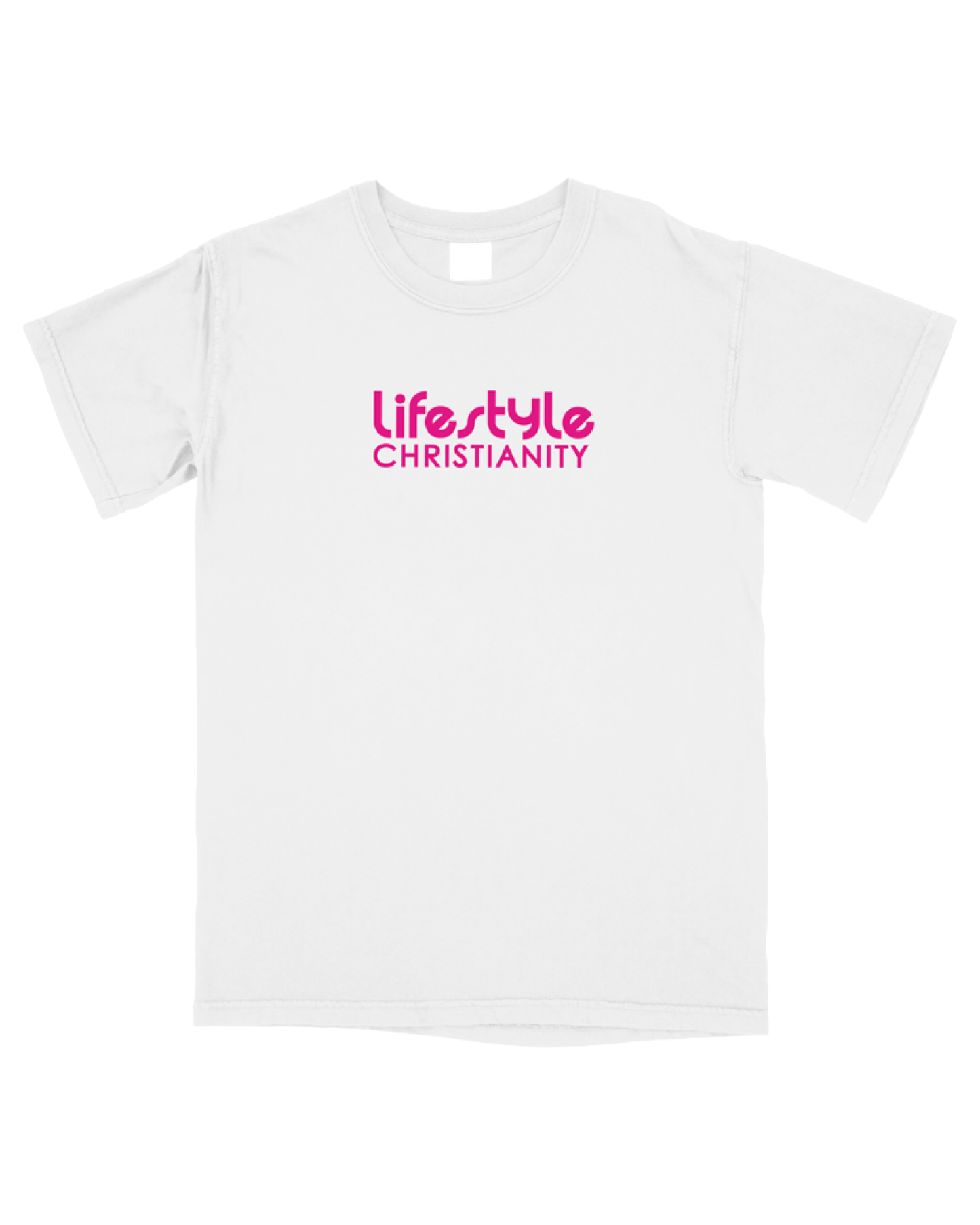 White & Pink " Just Give Me Jesus" T Shirt