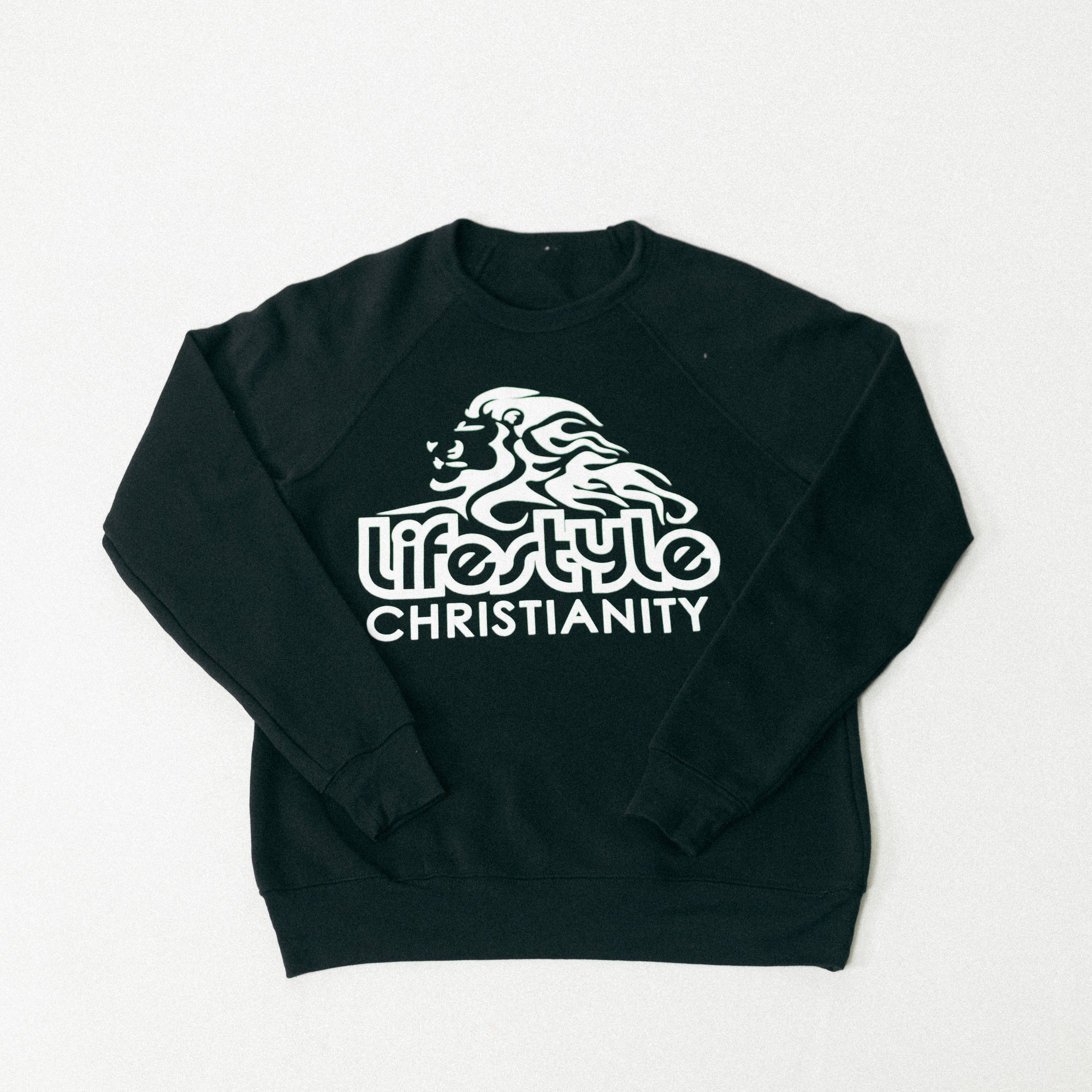 Black Crew Lifestyle Lion Sweatshirt